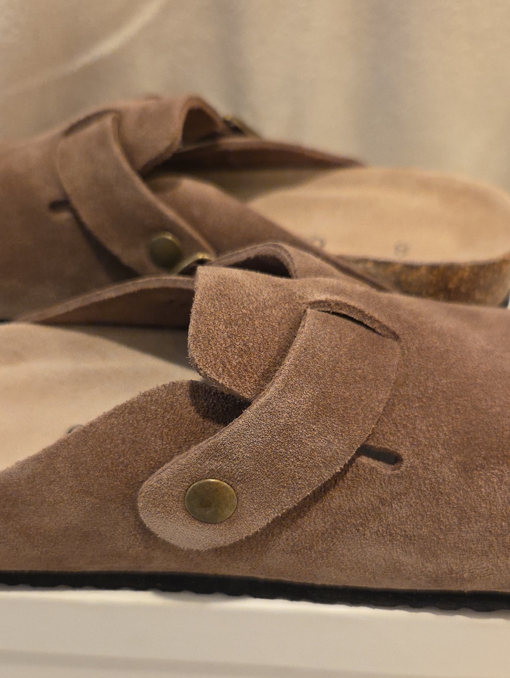 Quince Water Repellent Suede Clog Mule - Picture 7 of 8